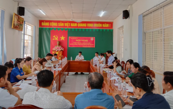 UBND xã Bù Nho họp giao ban 6 tháng đầu năm 2023