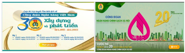 Hưởng ứng Cuộc thi trực tuyến tìm hiểu lịch sử 30 năm thành lập Công đoàn Ngân hàng Việt Nam và 20 năm thành lập Công đoàn Ngân hàng chính sách Xã Hội.