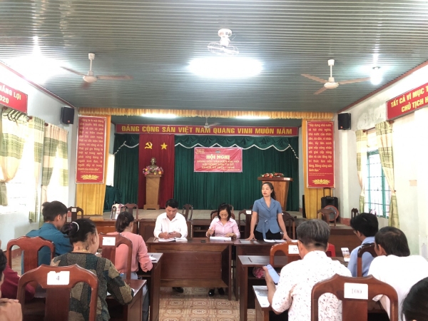 BAN ĐẠI DIỆN HỘI ĐỒNG QUẢN TRỊ NGÂN HÀNG CHÍNH SÁCH XÃ HỘI HUYỆN PHÚ RIỀNG KIỂM TRA GIÁM SÁT XÃ BÌNH TÂN