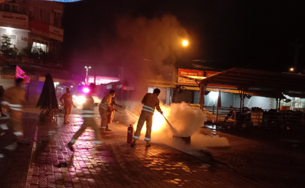 UBND xã Bù Nho diễn tập thành công phương án chữa cháy và cứu nạn, cứu hộ tại Tổ liên gia an toàn PCCC khu dân cư thôn Tân Hiệp 2
