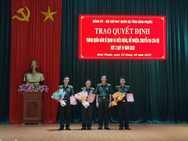TRUNG TÁ TRẦN THANH LÂM ĐƯỢC BỔ NHIỆM GIỮ CHỨC CHÍNH TRỊ VIÊN BAN CHQS HUYỆN PHÚ RIỀNG