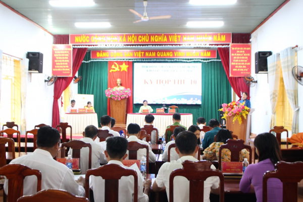 Hội đồng nhân dân xã Bình Sơn tổ chức kỳ họp thứ 10 khóa IV,  nhiệm kỳ 2021-2026.