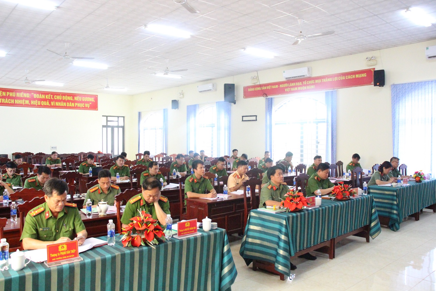Công an huyện Phú Riềng triển khai nhiệm vụ quý II năm 2023.
