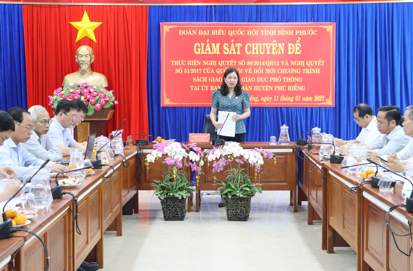 GIÁM SÁT VIỆC THỰC HIỆN NGHỊ QUYẾT CỦA QUỐC HỘI VỀ ĐỔI MỚI CHƯƠNG TRÌNH SÁCH GIÁO KHOA GIÁO DỤC PHỔ THÔNG TẠI HUYỆN PHÚ RIỀNG