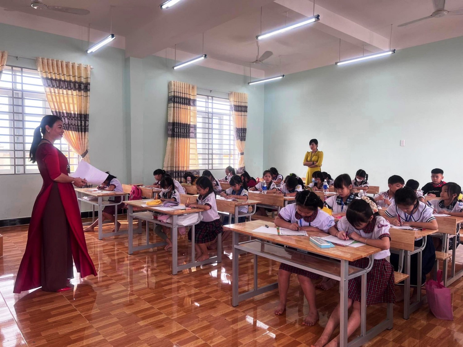 441 HỌC SINH TIỂU HỌC HUYỆN PHÚ RIỀNG THAM GIA HỘI THI VIẾT CHỮ ĐẸP
