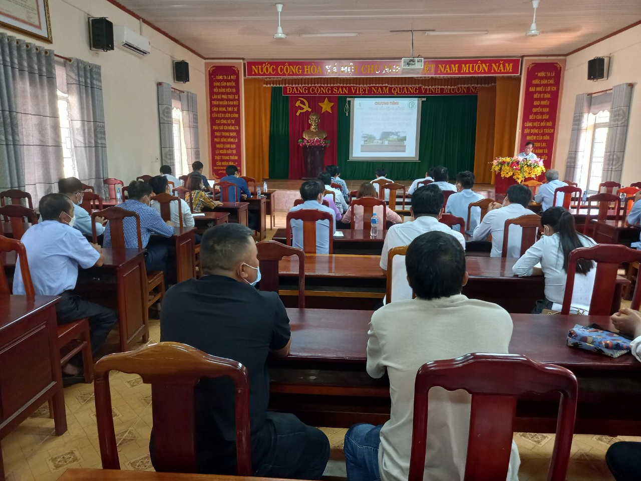 Hội nghị tham vấn cộng đồng “Công tác quản lý đất đai theo phương án quản lý rừng cao su bền vững tại Nông trường Phú Riềng Đỏ”